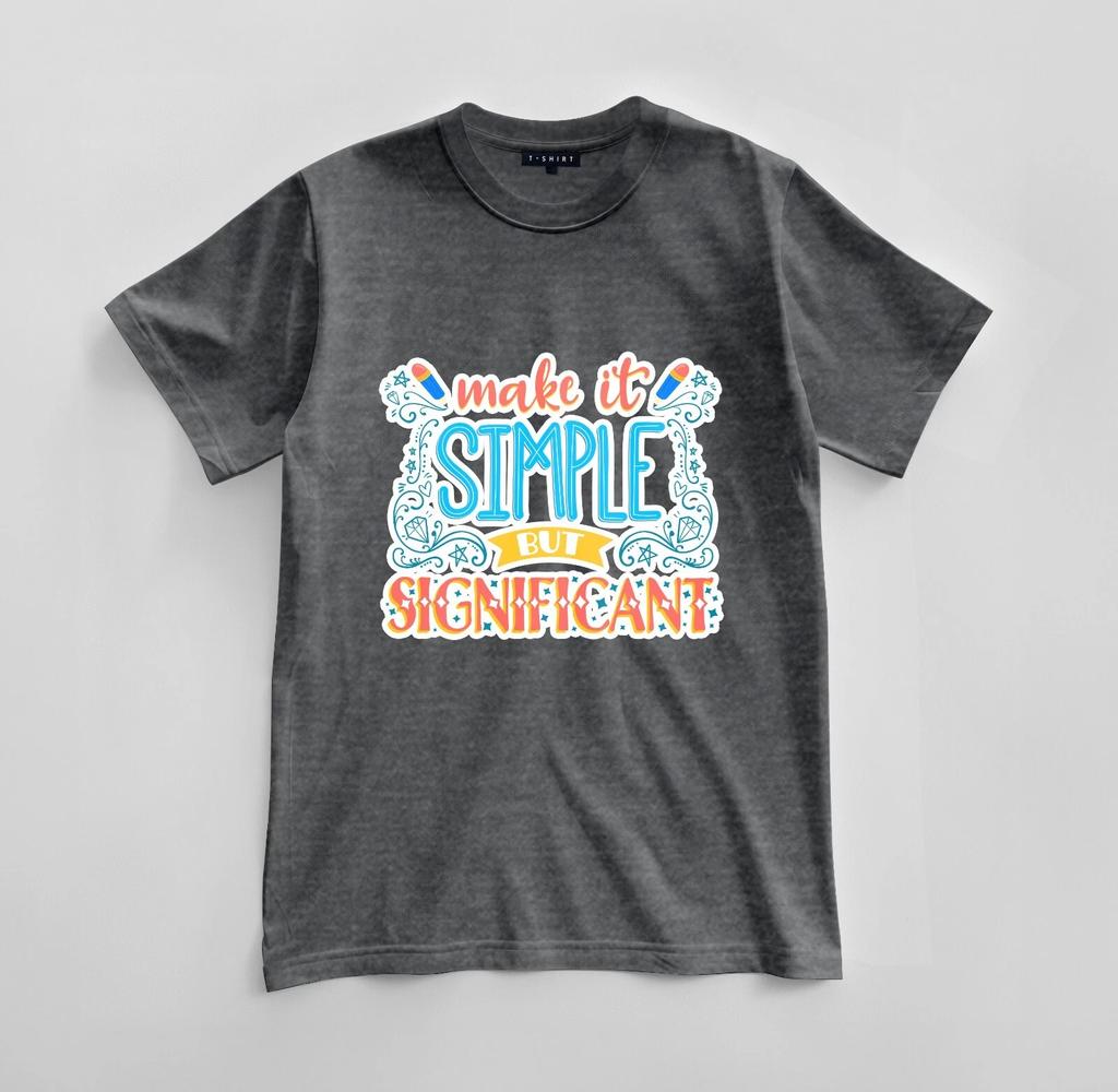 Custom Make It Simple Graphic T-shirt Design Unisex Jersey Short Sleeve Tee