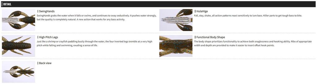 OSP Мягкая приманка Dolive Craw 3 дюйма W-004 (7118)