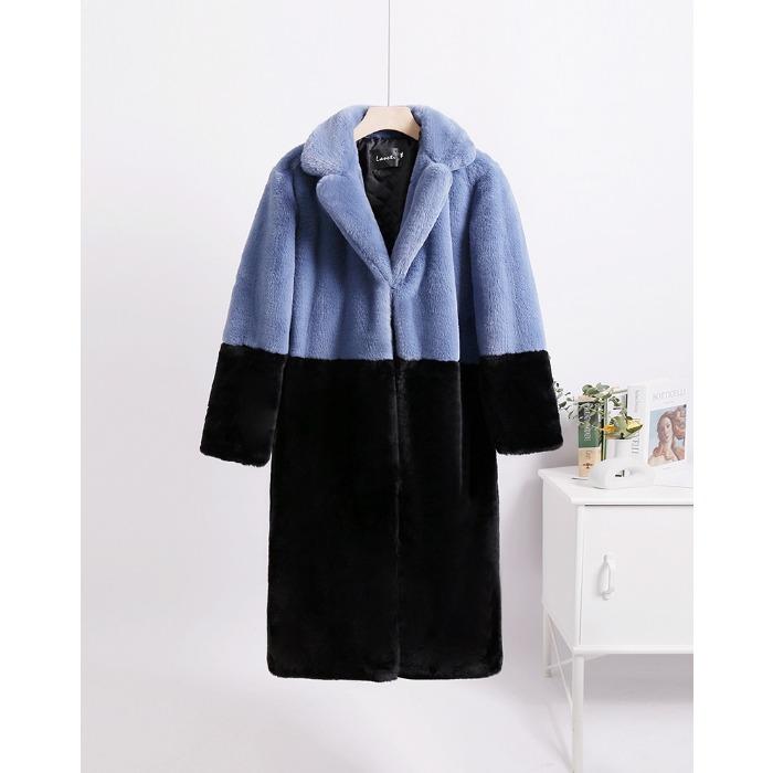 Зимнее женское пальто, свободное пальто средней длины, женское пальто с воротником для волос