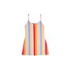 Nsw Retro Printed Multicolor Patchwork Striped Sleeveless Dress Women Dresses CJ2504-631