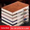 A5 Leather-Covered Journal for Students and Business Meetings