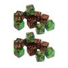 20PCS 16mm 2 Color Dice with Addition and Subtraction Numbers Plastic Six Sided Dice Set for Math Teaching