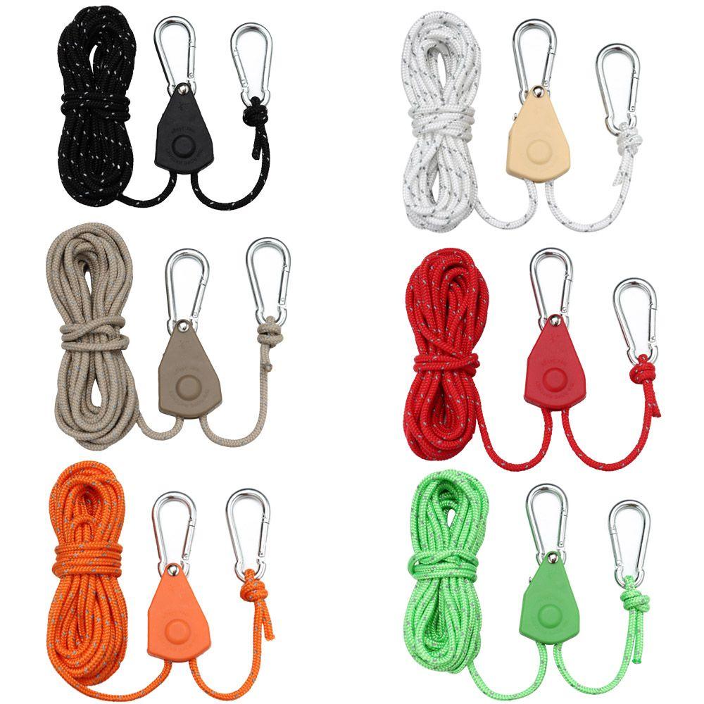 Awning Wind Rope Tent Rope Tensione Fixed Buckle Pulley Ratchet Hangers Adjustable Rope Fastener
