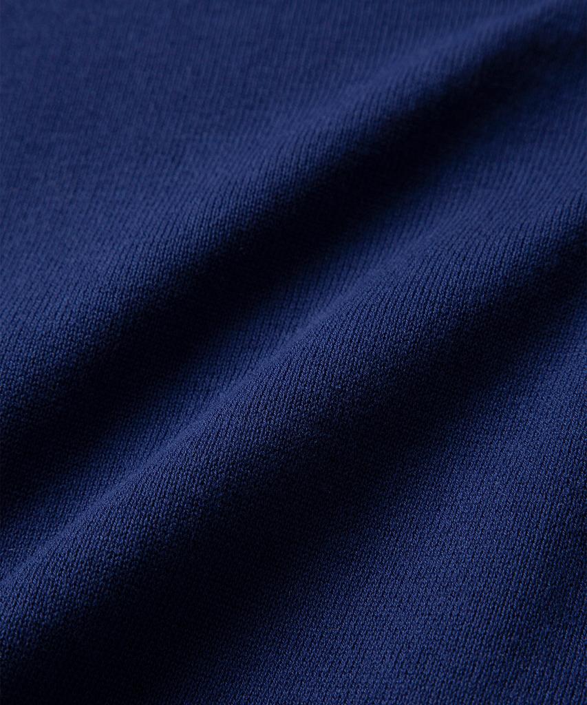 AMFEAST (Cotton 100%) Essential Polo Half Knit Navy