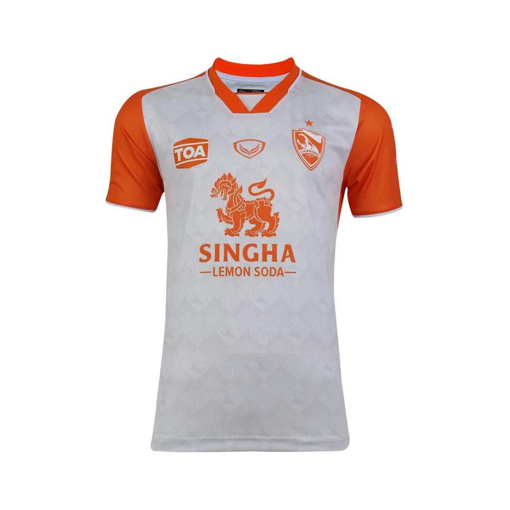 2023 Chiang Rai UNITED FOOTBALL JERSEY THAILAND LEAGUAGE SHIRT SOCCER POLYESTER FC CLUB SPONSOR SINGHA TOA PAINT BLACK GRAY