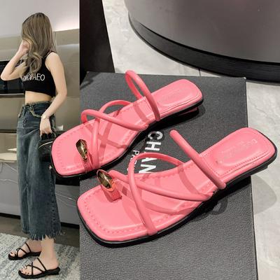 Женские босоножки Лето 2024 Каблуки Sandalias Mujer Элегантные туфли на квадратном каблуке Женские летние туфли Женские туфли на высоком каблуке