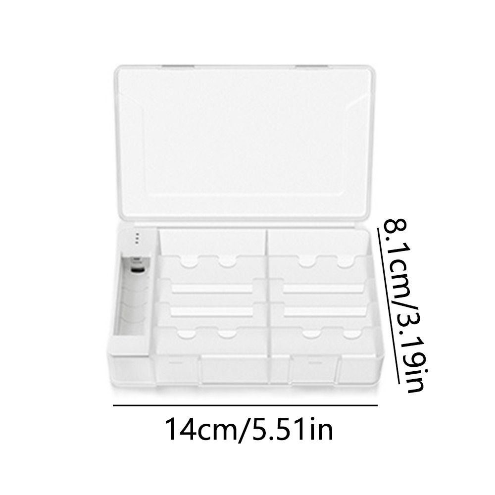 Надежный запирающийся ящик для хранения аккумуляторов вмещает 20 ячеек Прозрачный корпус для аккумуляторов для домашнего использования