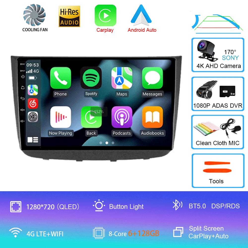 Android 14 Auto Carplay Car Radio Multimedia Player For Mercedes-Benz Vito 2 W639 Viano 2 2003 - 2015 Navigation GPS 4G+WIFI BT