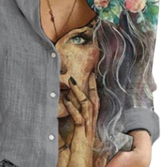 Женская рубашка, шикарная приятная для кожи летняя рубашка с длинным рукавом, тонкая повседневная рубашка, свободная блузка, уличная одежда