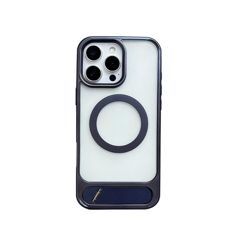 В наличии: Складная магнитная подставка X1 для iPhone 16 Pro Max с чехлом для телефона с мягким краем