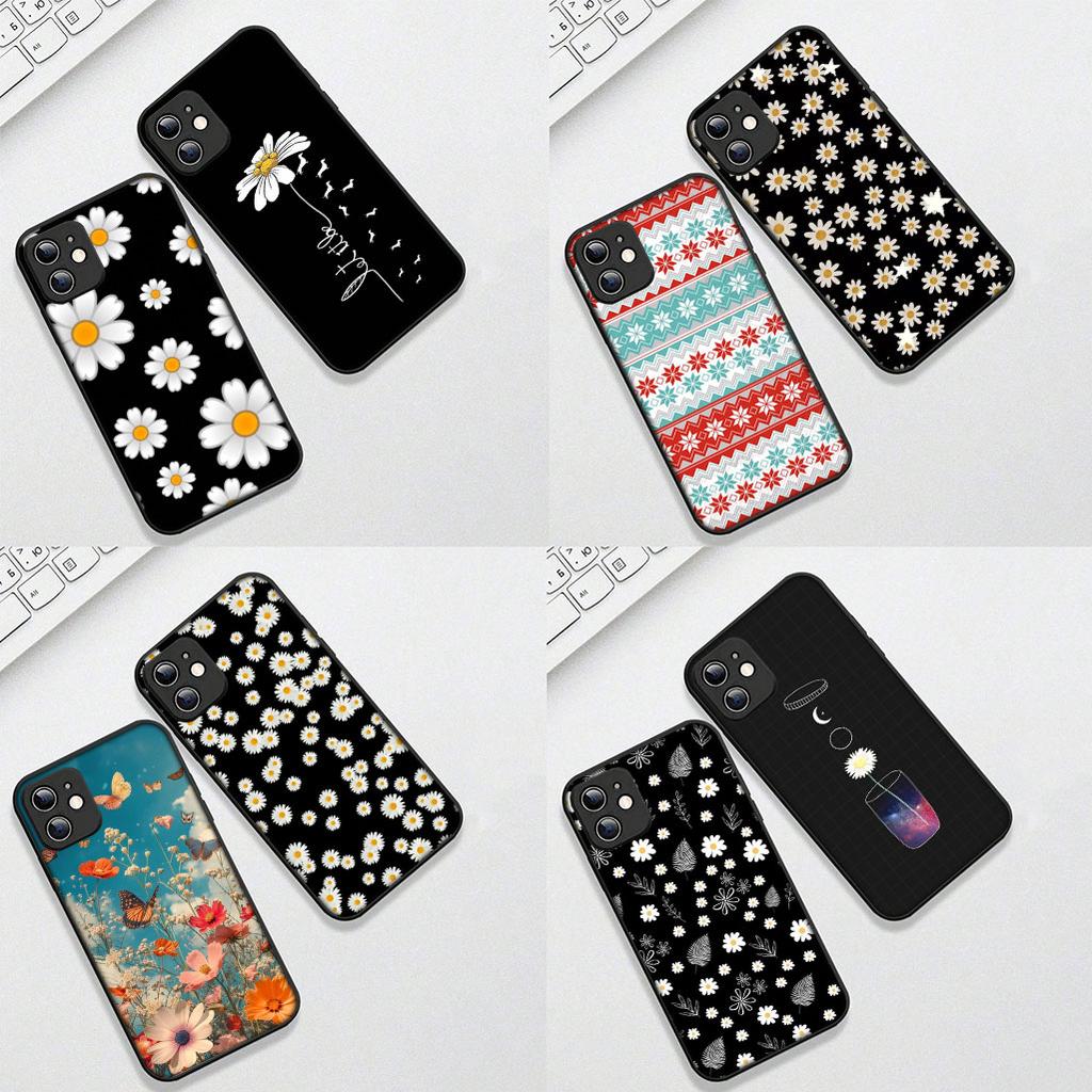 Для Apple iPhone 17 16 Plus 13 12 Pro Max Mini X XR Xs ProMax 16E 15+ 17+ Air Чехол для телефона Свежий Цветок Маленькой Ромашки Подсолнух