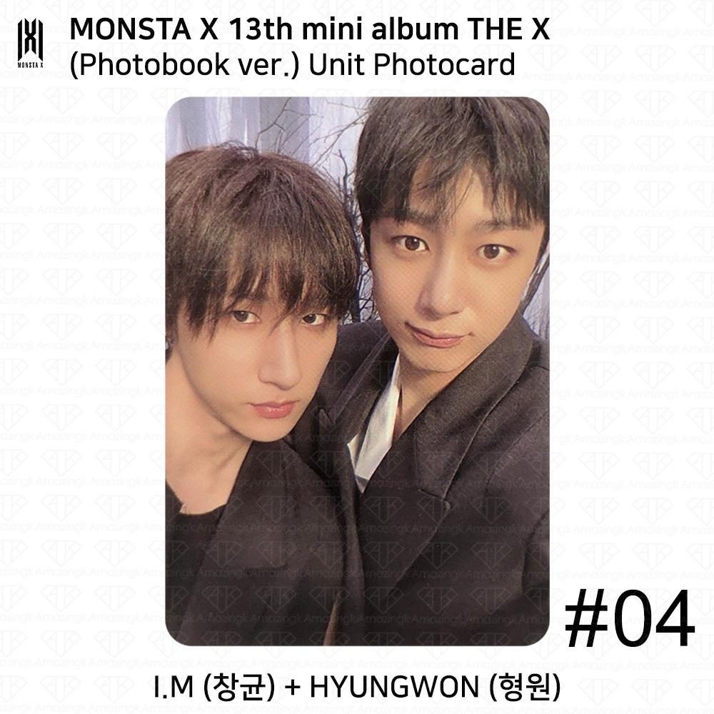 Monsta X 13-й мини-альбом THE X версия фотобука ЮНИТ Закладка Официальная фотокарточка