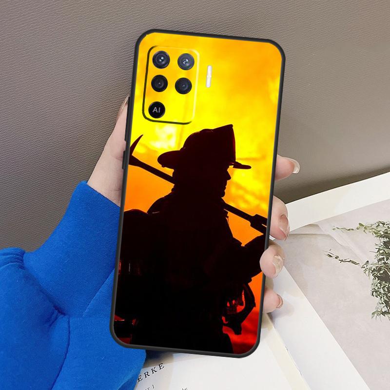 Чехол Firefighter Heroes Fireman для OPPO A15 A16 A3S A5S A52 A72 A94 A74 A54 A83 A91 A93 A31 A5 A9 2020 A53 S, чехол