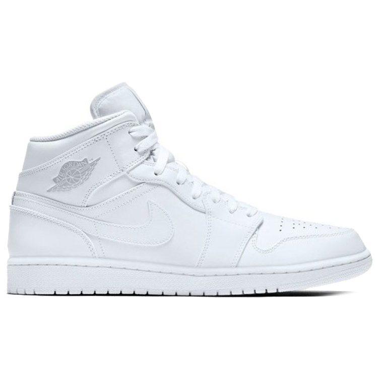 Air Jordan 1 Retro Mid 'White Pure Platinum' 554724-104