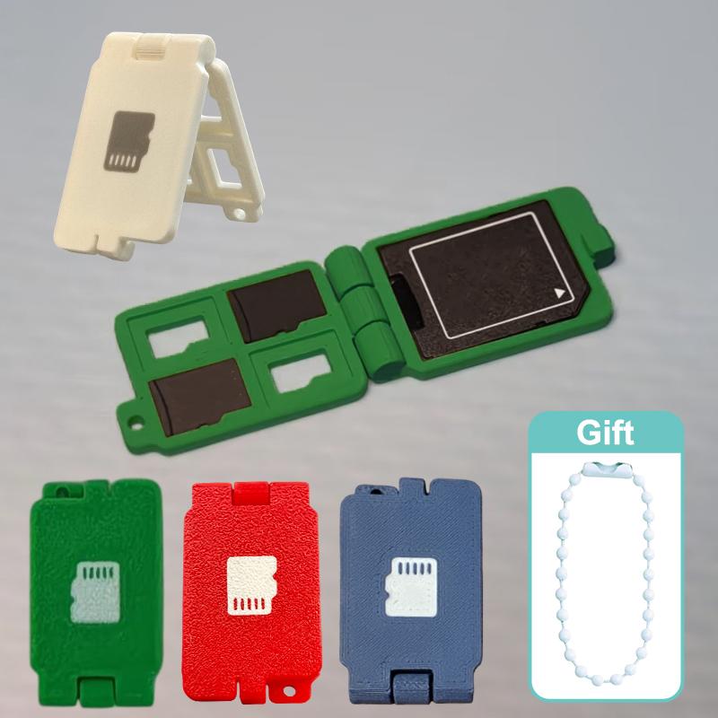 1/3/5 шт. Кейс для хранения карт Micro SD с брелоком, совместимый с SD/HC/XC/UX/MMC, портативный держатель для SD-карт для офиса, дома, путешествий
