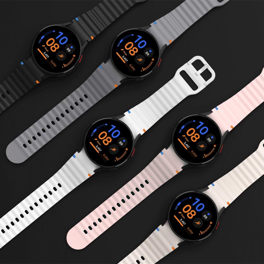 Оригинальный силиконовый ремешок для Samsung Galaxy Watch 7 44 мм 40 мм FE ремень Браслет Galaxy Watch 4 6 Classic 5 pro ремешок 43 мм 47 мм 45 мм