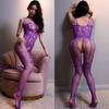 Sexy Lace Pajama Transparent Fishnet Bodystocking For Women Bold Body Suit Open Crotch Pantyhose Erotic Costumes Lingerie