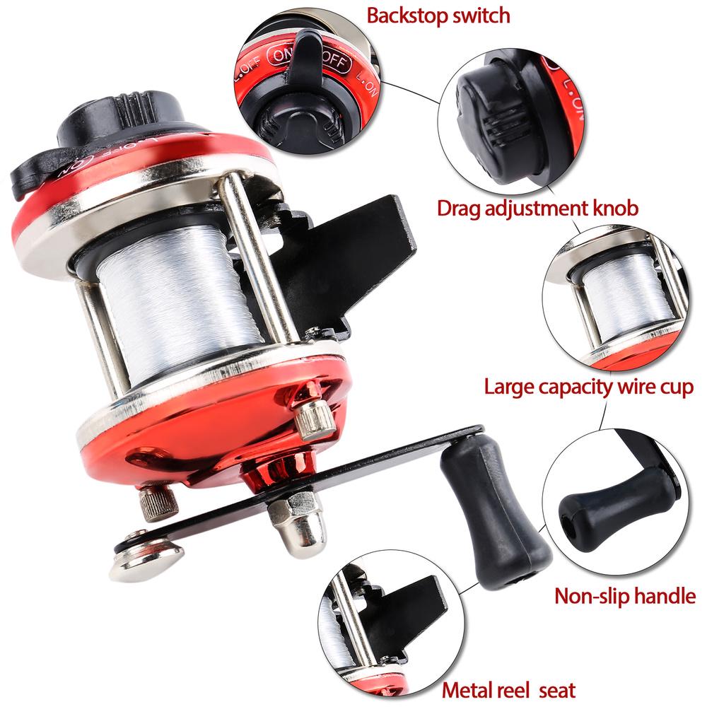 Комбинированные удочки для зимней рыбалки, мини-катушка для зимней рыбалки, насадка для зимней рыбалки, приманка для зимней рыбалки, набор удочек для зимней рыбалки