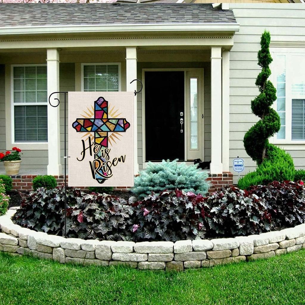 Easter Garden Flag 11.8×17.7 Inch Vertical Double Sided Decorative Welcome Easte