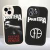 Dark Heavy Metal Rock P-PanteraS Band Phone Case For IPhone 11 12 13 14 15 16 Pro Max Plus Leather Cover