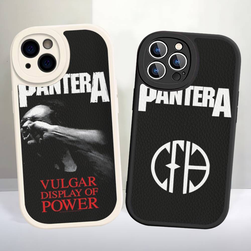 Dark Heavy Metal Rock P-PanteraS Band Phone Case For IPhone 11 12 13 14 15 16 Pro Max Plus Leather Cover