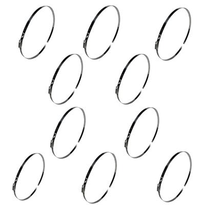 Set of W2 Worm Clamps Ø280-300 , Width 12 10 Pcs - Stainless Steel