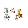 Jardinière vélo grenouille - Ibergarden - Multicolore - Métal - 31,5x32x17 cm - Décoration originale