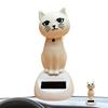 Украшение для автомобиля Солнечная мультяшная кошка игрушка Украшения на приборную панель Качающаяся кошка Автомобильные украшения Маленький гаджет Декор Аксессуары для интерьера автомобиля