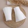 1 Pair Beautiful Detachable Cuffs White Chiffon Decorative Pleated Oversleeve Woman's Clothing Accessories