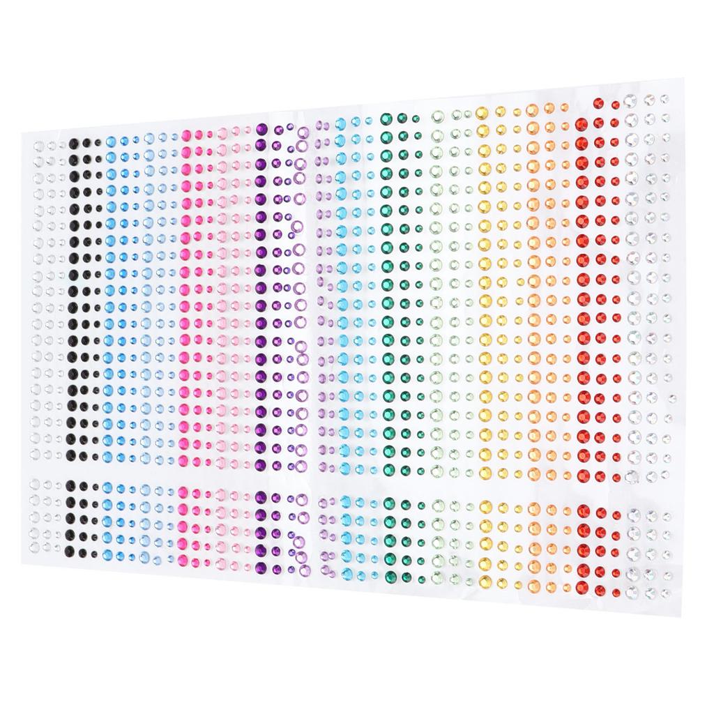 Rhinestones Stickers DIY 15 Colors SelfAdhesive Bling Accessories Stickers for Phone Craft Face