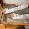 Женские кружевные перчатки без пальцев в стиле Лолиты Jk, черные, готические, сделай сам, солнцезащитные рукава, аксессуары для одежды, эластичные сетчатые перчатки в стиле панк