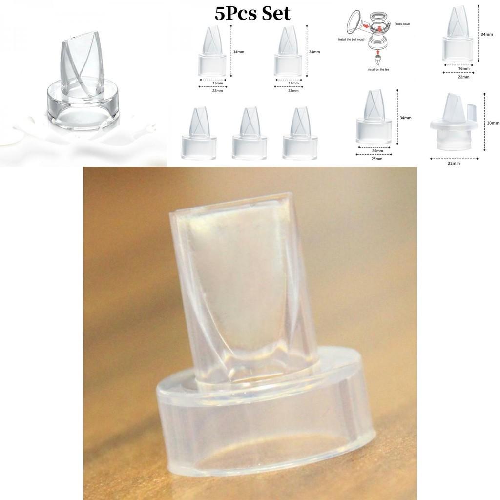 Набор из 5 силиконовых клапанов-носиков для замены деталей молокоотсоса, соска для кормления младенцев