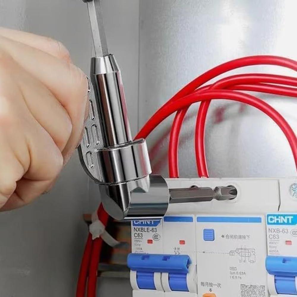 Self-Locking 105°Right Angle Drill Adapter for Power Drill Tool