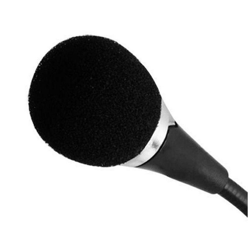 Wired Stereo Audio High Quality Mobile Phone for Laptop PC Small Computer Desktop Black Plug Mic Microphone Mini