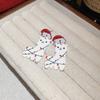 Рождественские серьги женские, нишевый креативный дизайн пусеты, новые серьги, высококачественные универсальные серьги