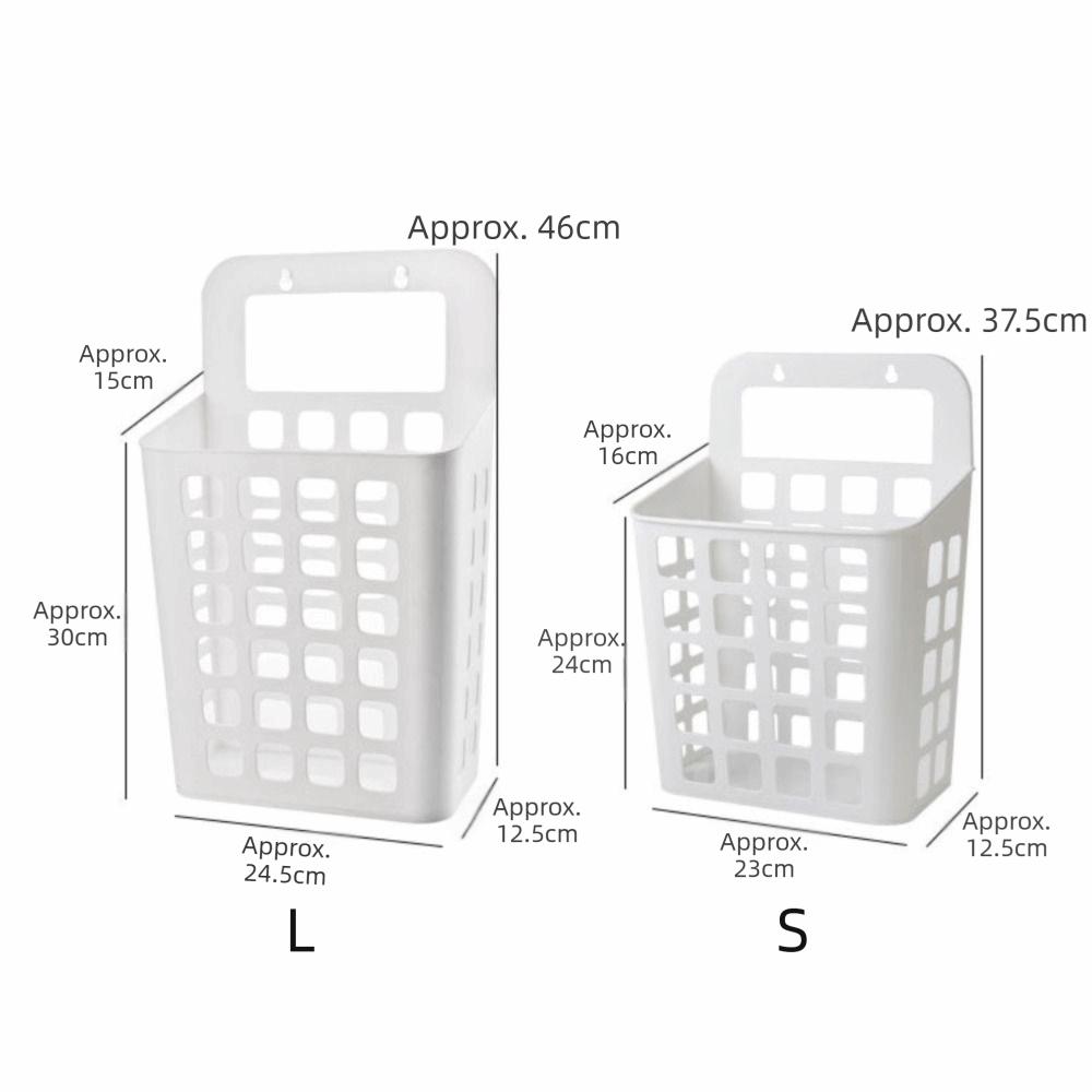 Folded Hanging Laundry Basket Draining Holes Dirty Laundry Organizer Bedroom Closet