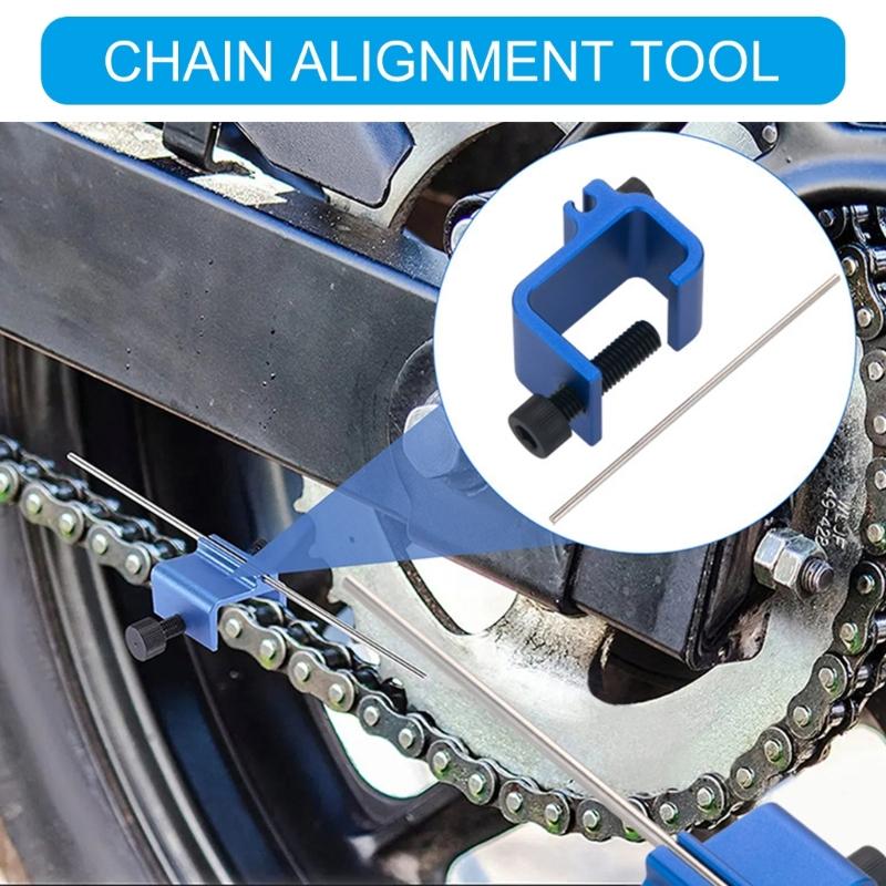 Chain Alignment Tool Suitable for Motorcycles and Dirt Bike, Quick Accurate Alignment Tool Motorcycle Repair