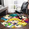 1pc Sailor Moon  Carpet, Round Rug, Comfortable, Suitable for Entryways, Living Rooms, Office, And Bedrooms, Christmas Decoration