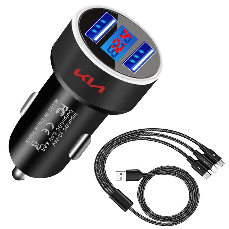 Автомобильное зарядное устройство USB Type-C Адаптер быстрой зарядки Для Kia Rio 3 K2 Ceed Cerato K3 Sportage 4 Picanto K5 Optima Sorento Forte Stinger