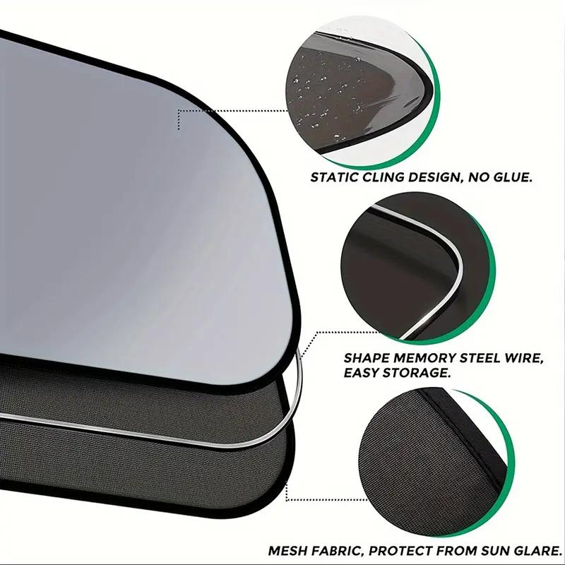 2/4PCS Car Window Sunshade Cover Block For Kids Car Side Window Shade Cling Sunshades Sun Shade Cover Visor Shield Screen Hot