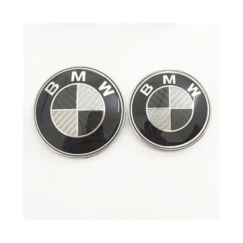 Значок капота и багажника УГЛЕВОЛОКНО BMW 82мм 74мм E46 E90 E92 E60 E81 X3 X5 1 3 4 5 M Серия