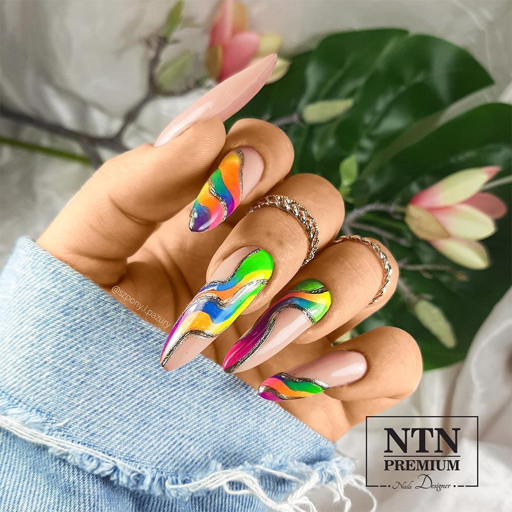 Pigment Neonowy Do Paznokci W Proszku Neon Uv Pigment Allepaznokcie Słoiczek 0,6 G Nr 02