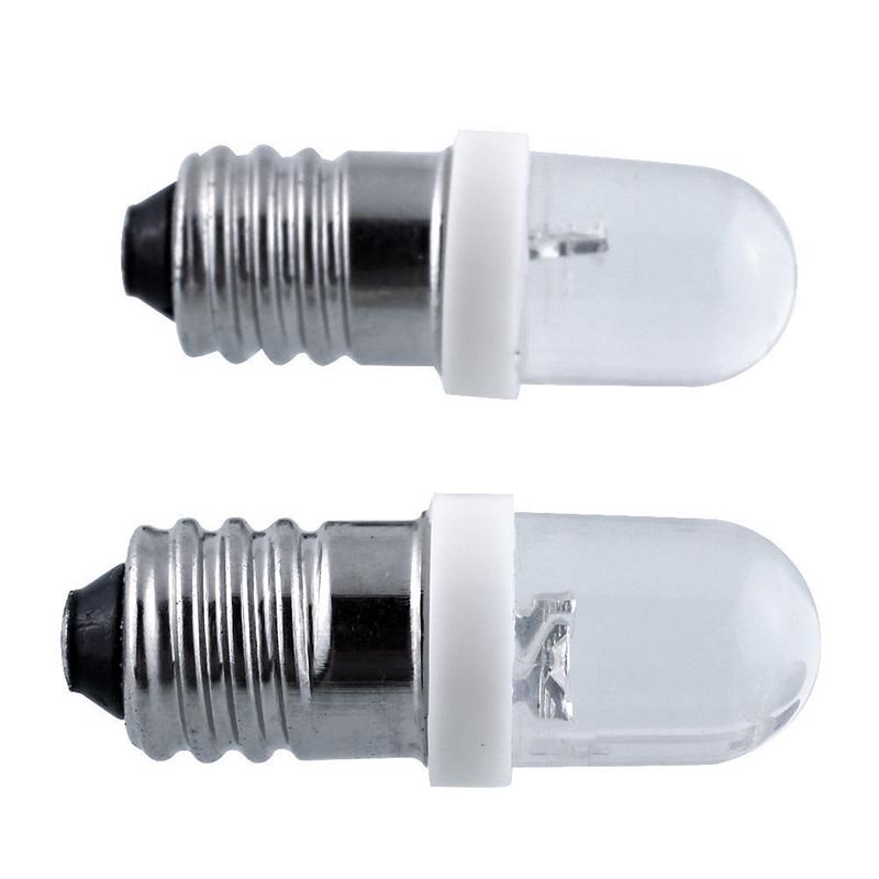 E10 Light Bulbs Dc 6/12/24v Led Screw Base Indicator Bulb Mini Warning Signal Lamp