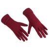 Women Thicken Winter Warm Plus Velvet Driving Mittens Touch Screen Gloves Skiing Gloves
