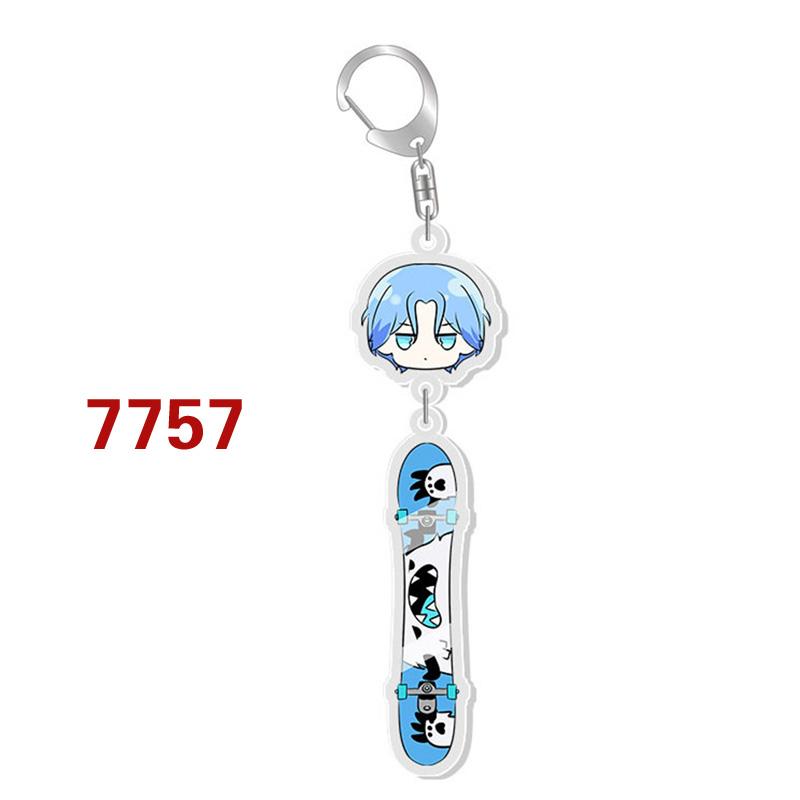 Аниме SK8 Бесконечный скейтборд, брелок для ключей, сумка, кулон, прозрачный акрил, персонаж мультфильма, брелок для скейтборда, кольцо, ювелирное изделие, подарок