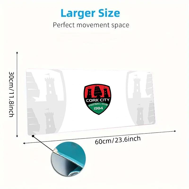 Cork City F.C Large Size Mouse Pad Large Gaming Table Cushion Non-slip Laptop Tablet Big Mousepad XXL Mat Mini PC Playmat With Lock edge