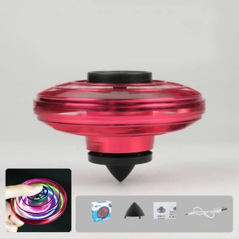 Customizable Led Glowing Ufo Fidget Spinner For Kids Stress Relief