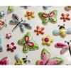 Reusable Stickers - 3D Relief - Butterflies and Flowers - Glitter