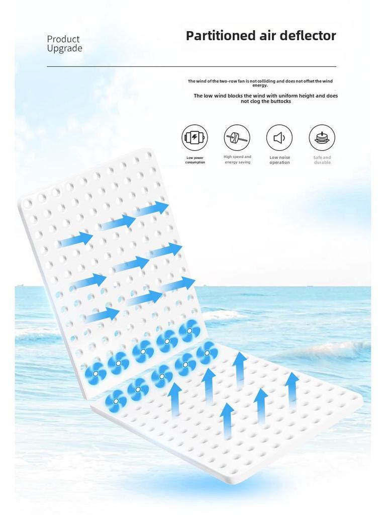 Охлаждающая подушка для сиденья автомобиля с дышащим вентилятором для летней вентиляции и отвода тепла