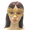 Women's Gold Lace Venetian Eye Mask with Diamond Embellishment Ideal for Masquerade Costume Cosplay Party Lace Mask
